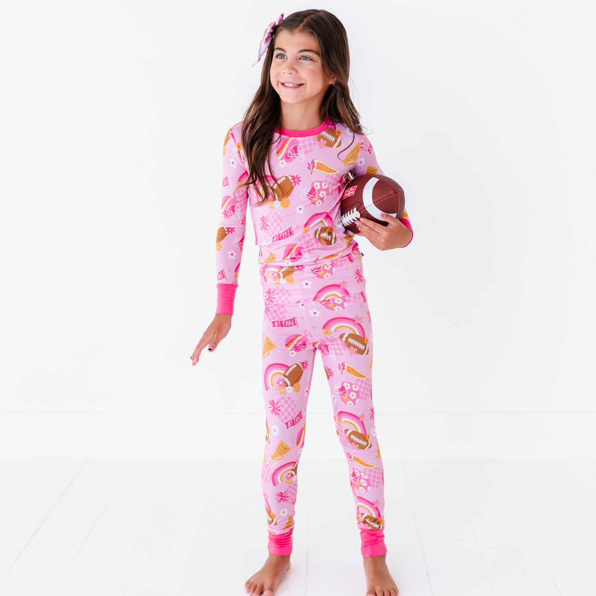 On Game Days We Wear Pink Kid Pajamas