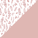 Pink Leaves + Cotton Candy Classic Muslin Super Snuggle Blanket - HoneyBug 