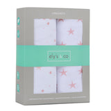 Crib Sheet Set - Mauve Pink Stars