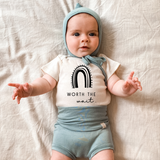 Worth the Wait Rainbow - Organic Cotton Bodysuit - HoneyBug 