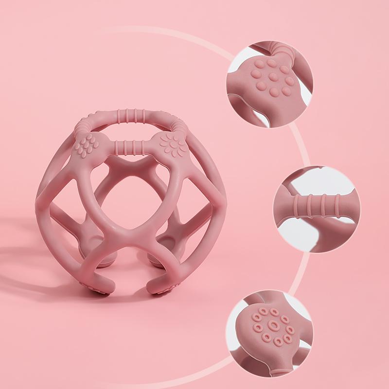 Haakaa Silicone Teething Ball - Blush