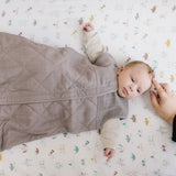 Cotton Muslin Quilted Sleep Bag - Mocha