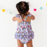 It's All Flowers and Rainbows Bubble Romper