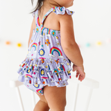 It's All Flowers and Rainbows Bubble Romper