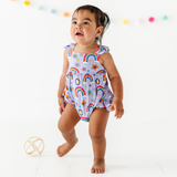 It's All Flowers and Rainbows Bubble Romper