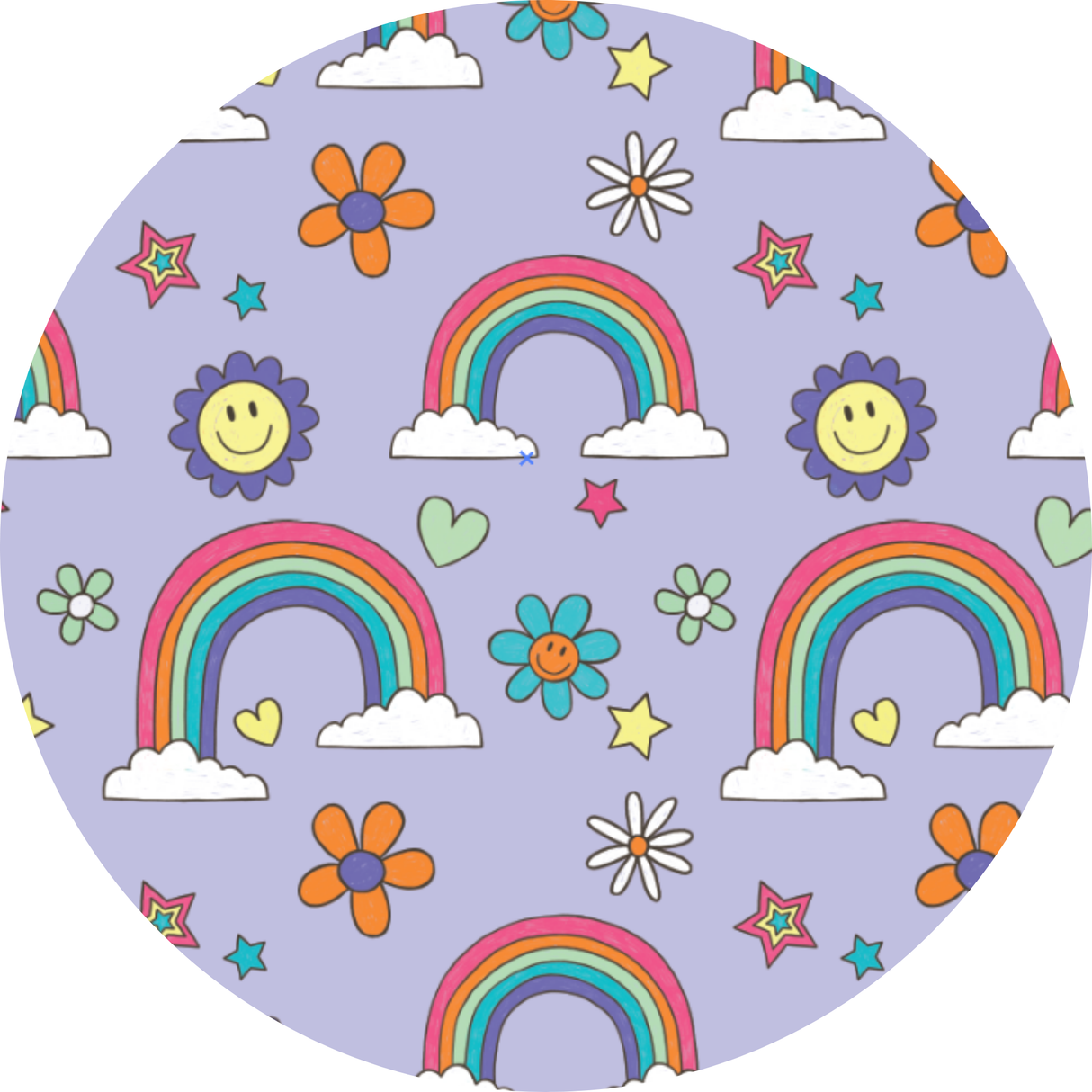 It's All Flowers and Rainbows Ruffle Blanket