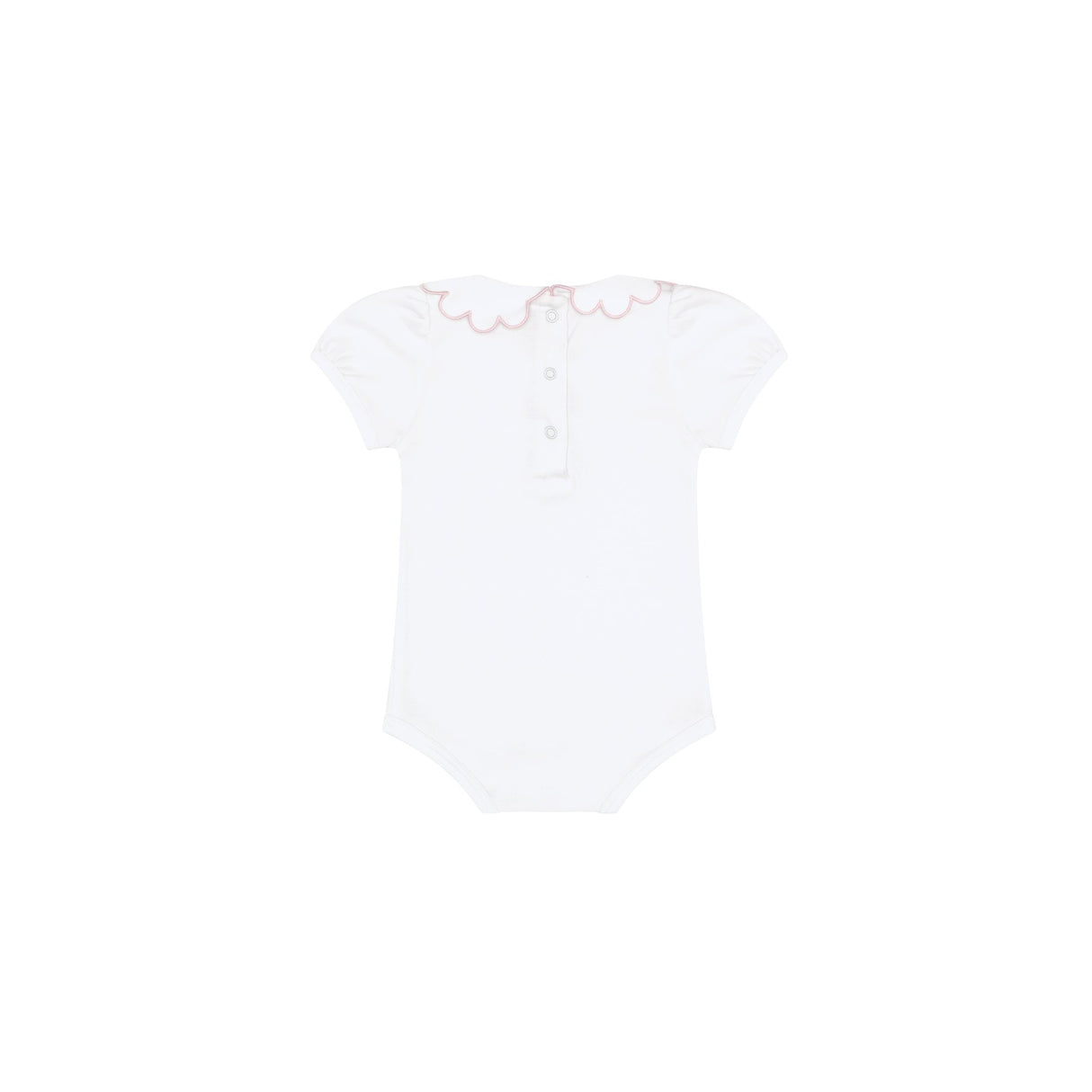 Nella Scallops Short Sleeve Onesie - HoneyBug 