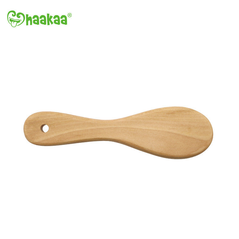 Haakaa Goats Wool Wooden Baby Hairbrush 1 pk