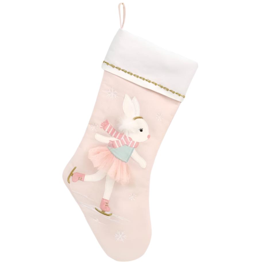 Skating Bunny Stocking