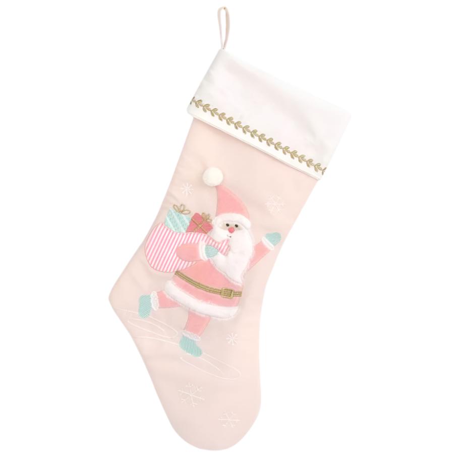 Pink Santa Stocking