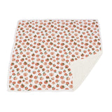 Carnelian Peaches and Black and White Polka Dot Newcastle Blanket - HoneyBug 