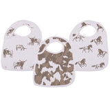 Forever Cowboys & Cowgirls Snap Bibs - HoneyBug 