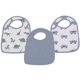 Rough Terrain Cotton Snap Bibs 3PK