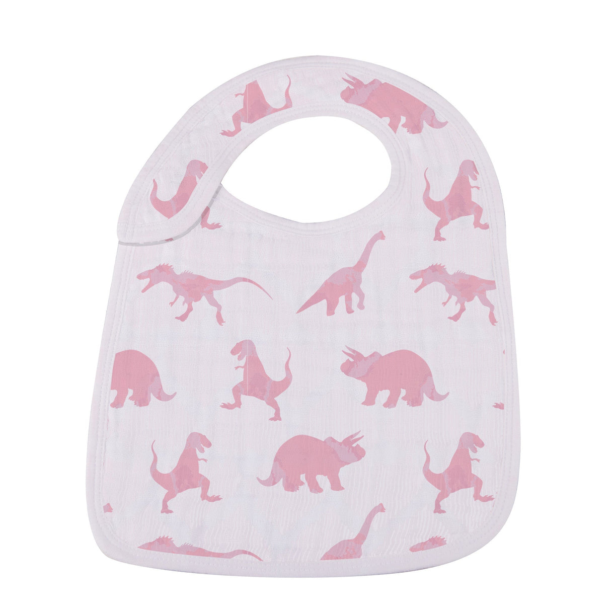 Pretty In Pink Bamboo Snap Bibs 3PK