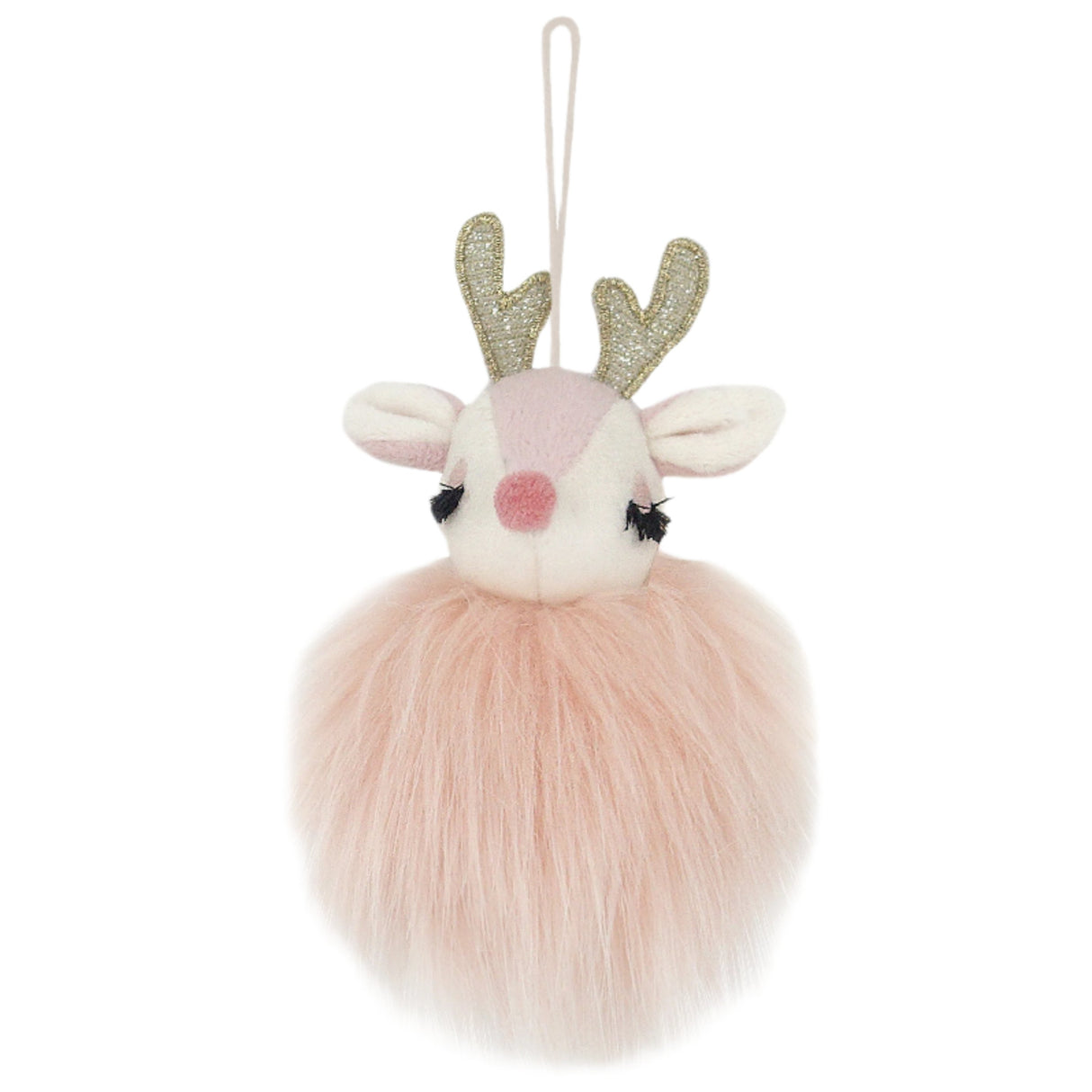 Pink Reindeer Ornament