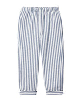 Kid's Twill Pajama Pants Navy French Ticking