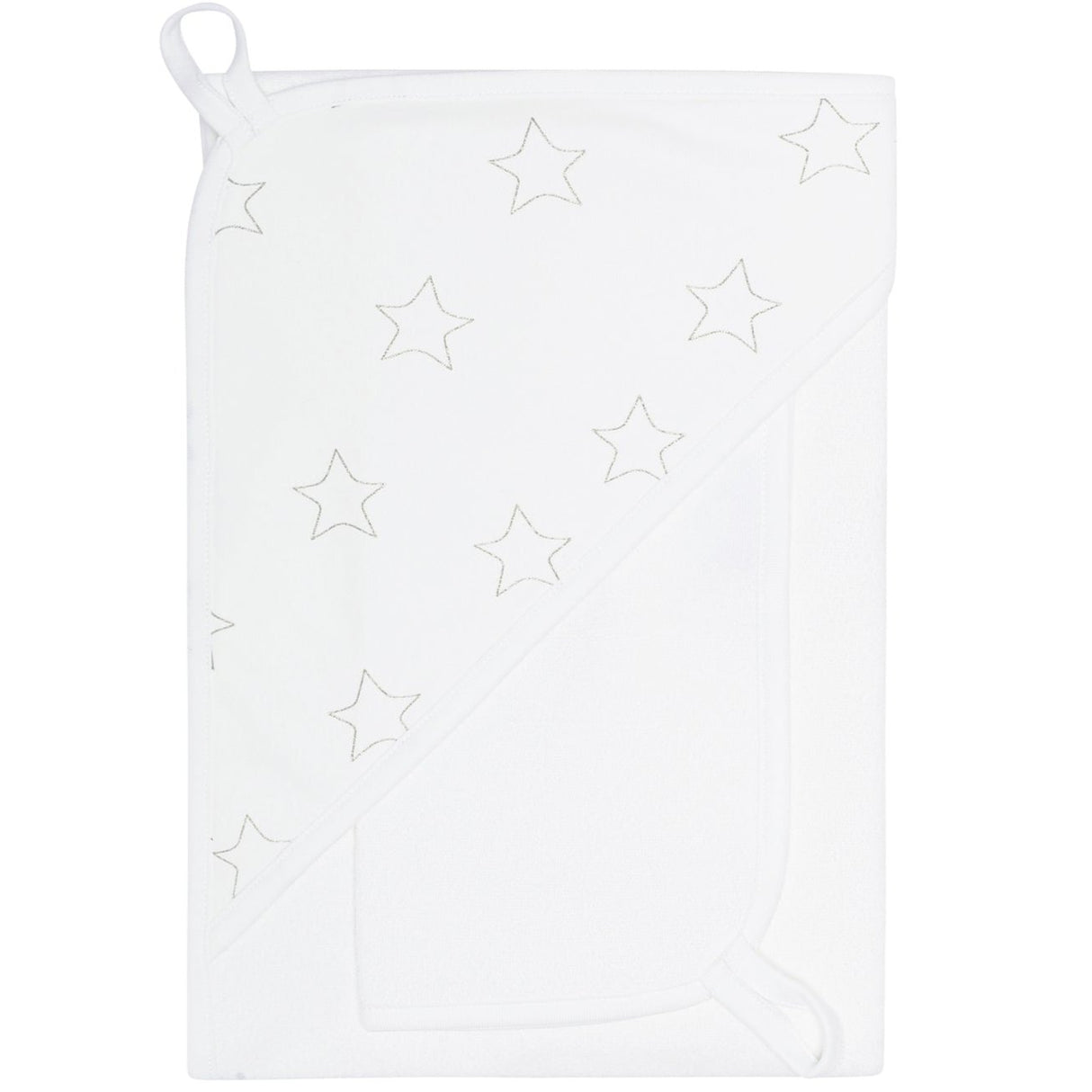 Grey Stars Print Towel Set