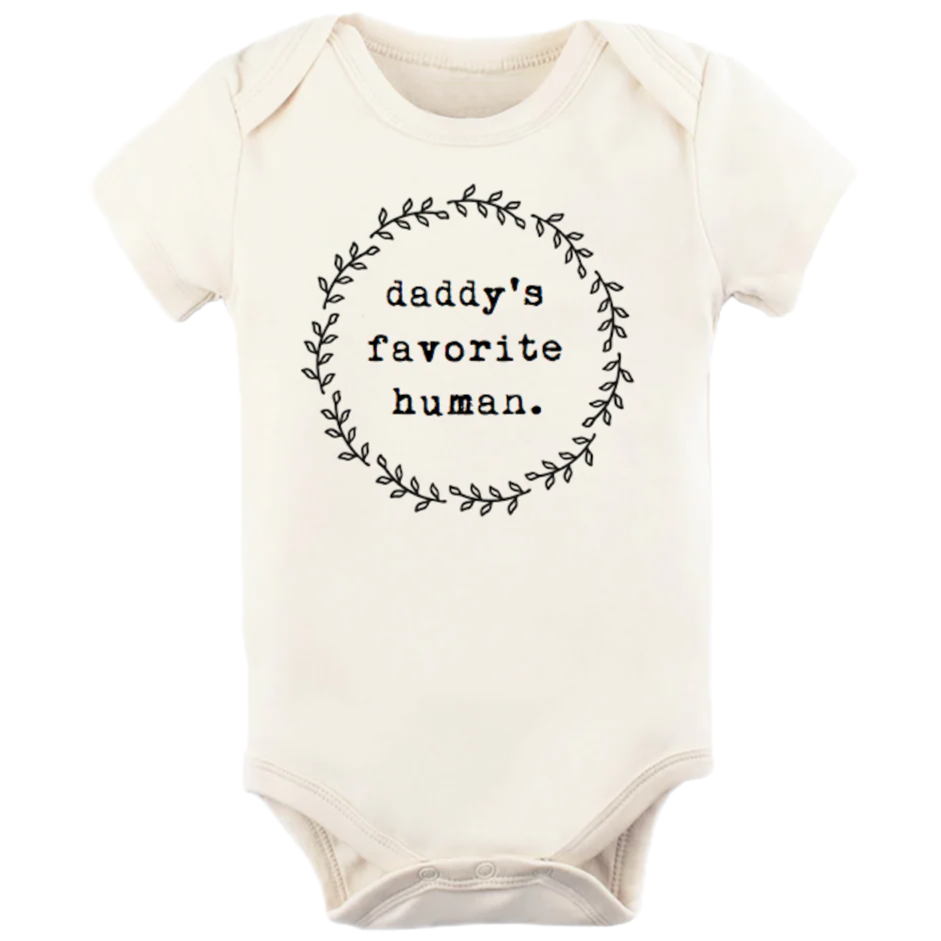 Daddy's Favorite Human - Organic Cotton Bodysuit - HoneyBug 