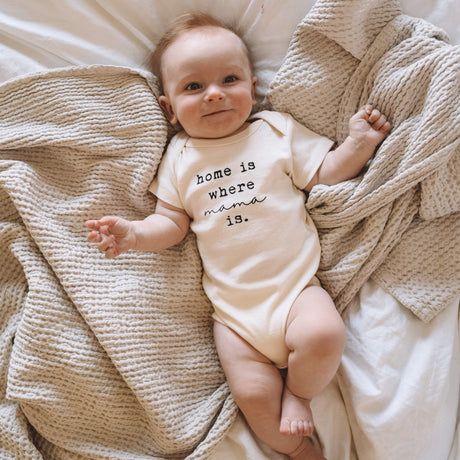 Home is Where Mama Is - Organic Cotton Bodysuit - HoneyBug 