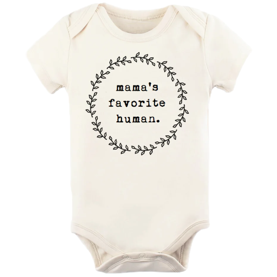 Mama's Favorite Human - Organic Cotton Bodysuit - HoneyBug 