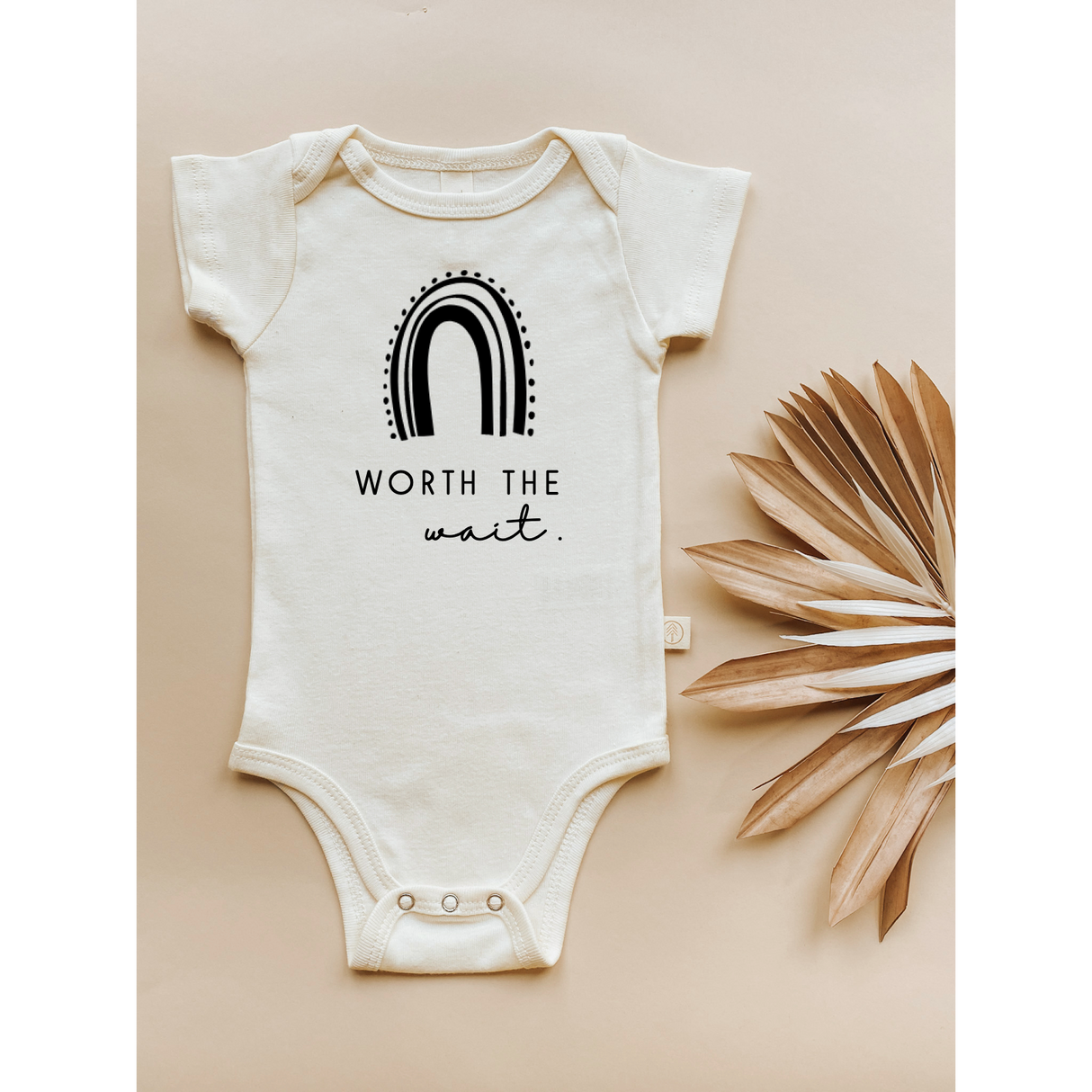 Worth the Wait Rainbow - Organic Cotton Bodysuit - HoneyBug 