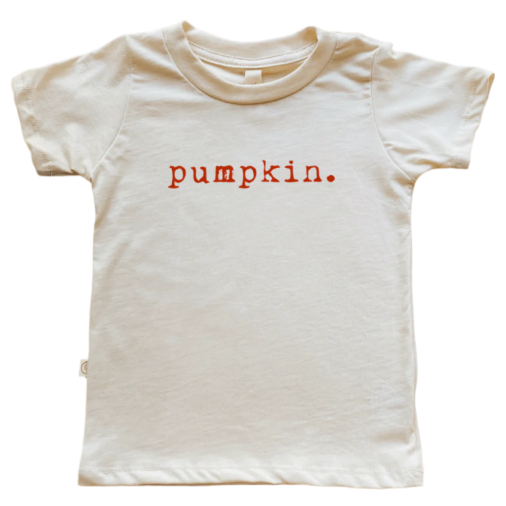 Toddler Crew Neck Tee | Pumpkin | Organic Cotton