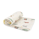 Animaux de Safari Muslin Swaddle Blanket