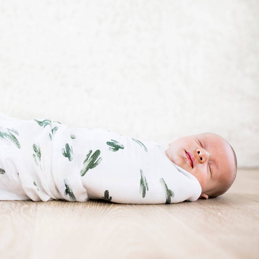 Muslin Swaddle Blanket Oh So Soft Saguaro - HoneyBug 