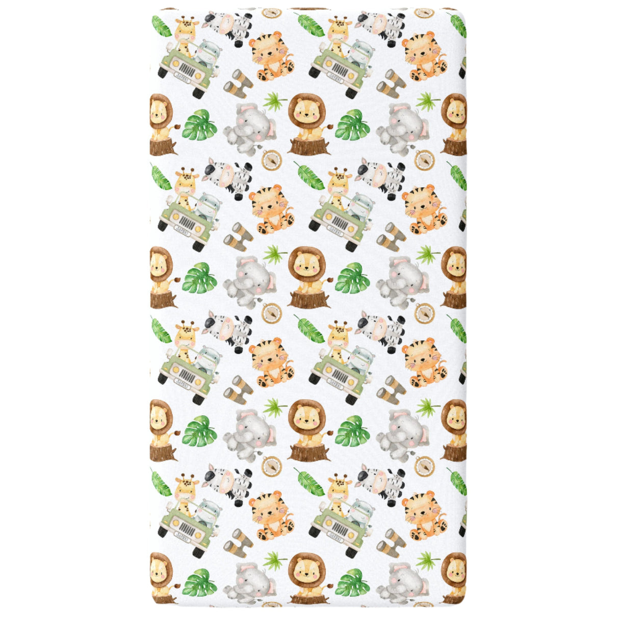 Fitted Crib Sheet - Safari