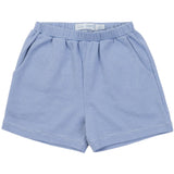 Sawyer Boys' Pima Cotton Play Shorts - Blue and White Stripe - HoneyBug 