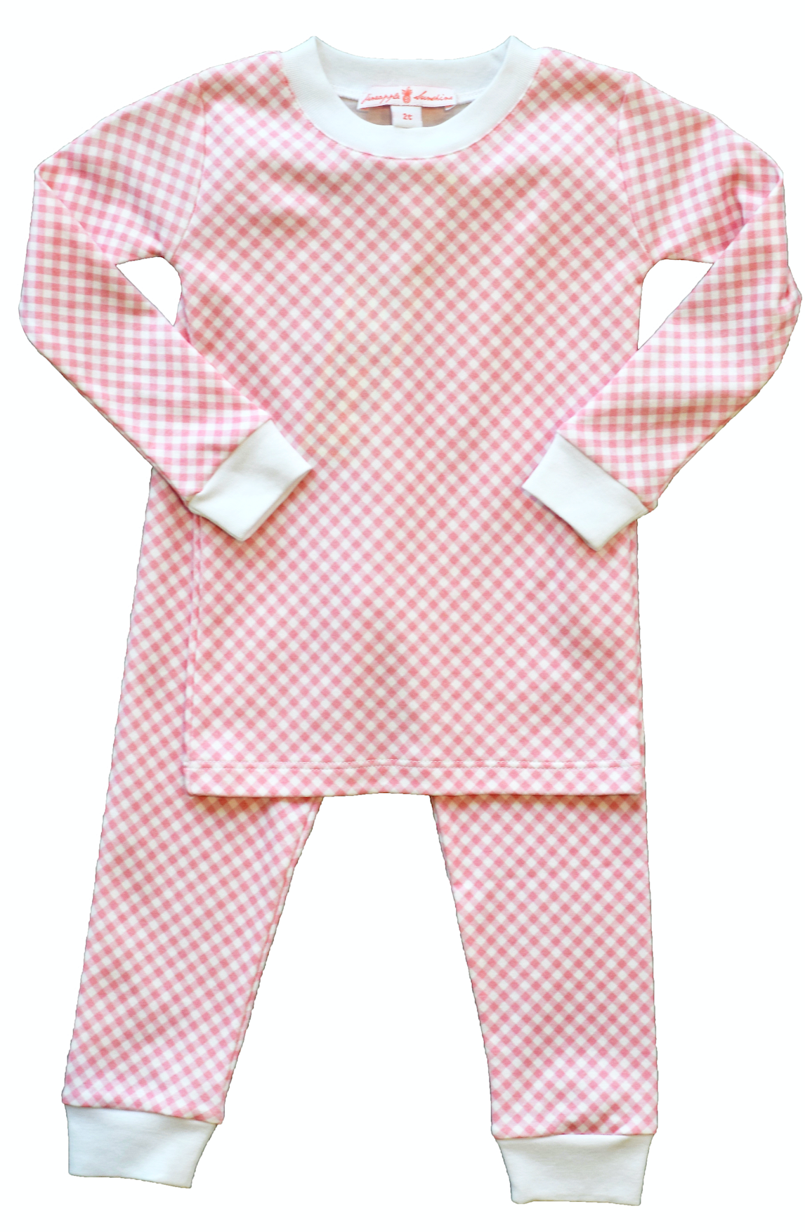 Pink Gingham Pajama Set