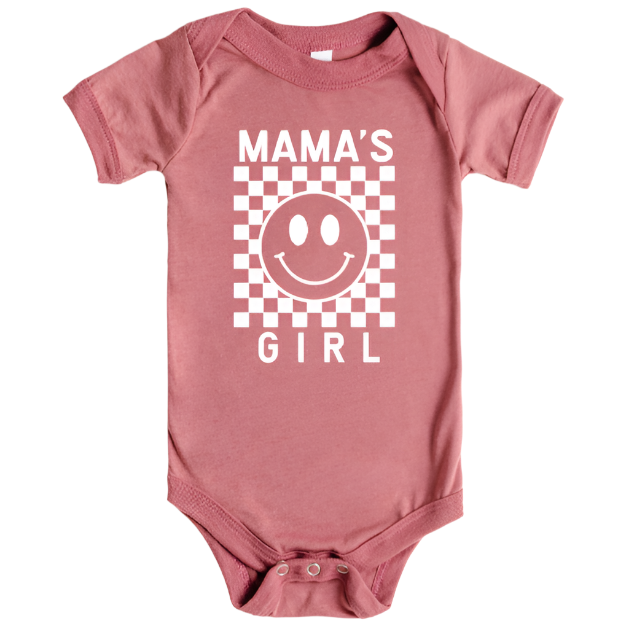 Mama's Girl Checkered Onesie