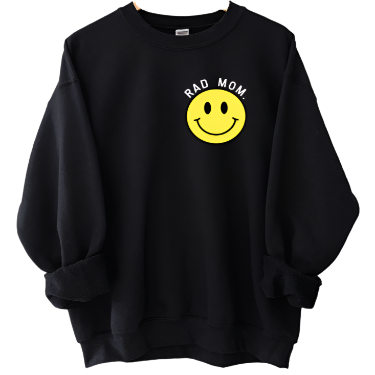 Rad Mom Smiley Sweatshirt