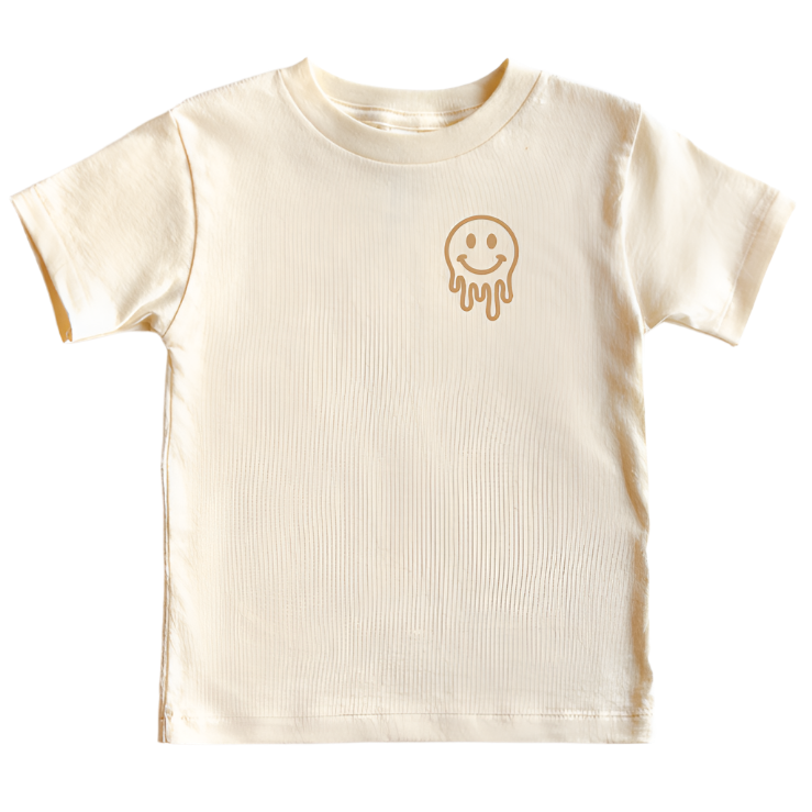 Drippy Smiley - Pocket Style Tee