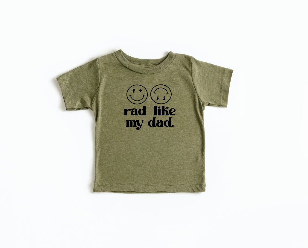 Rad Like My Dad Smiley Tee