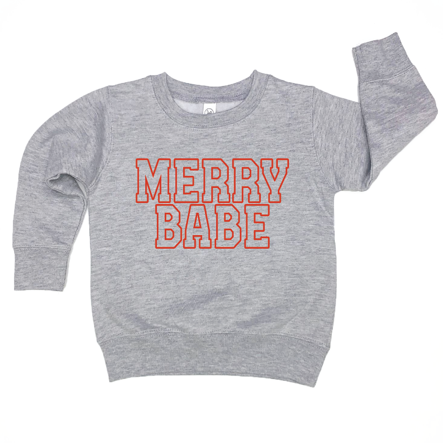 Merry Babe Collegiate Pullover