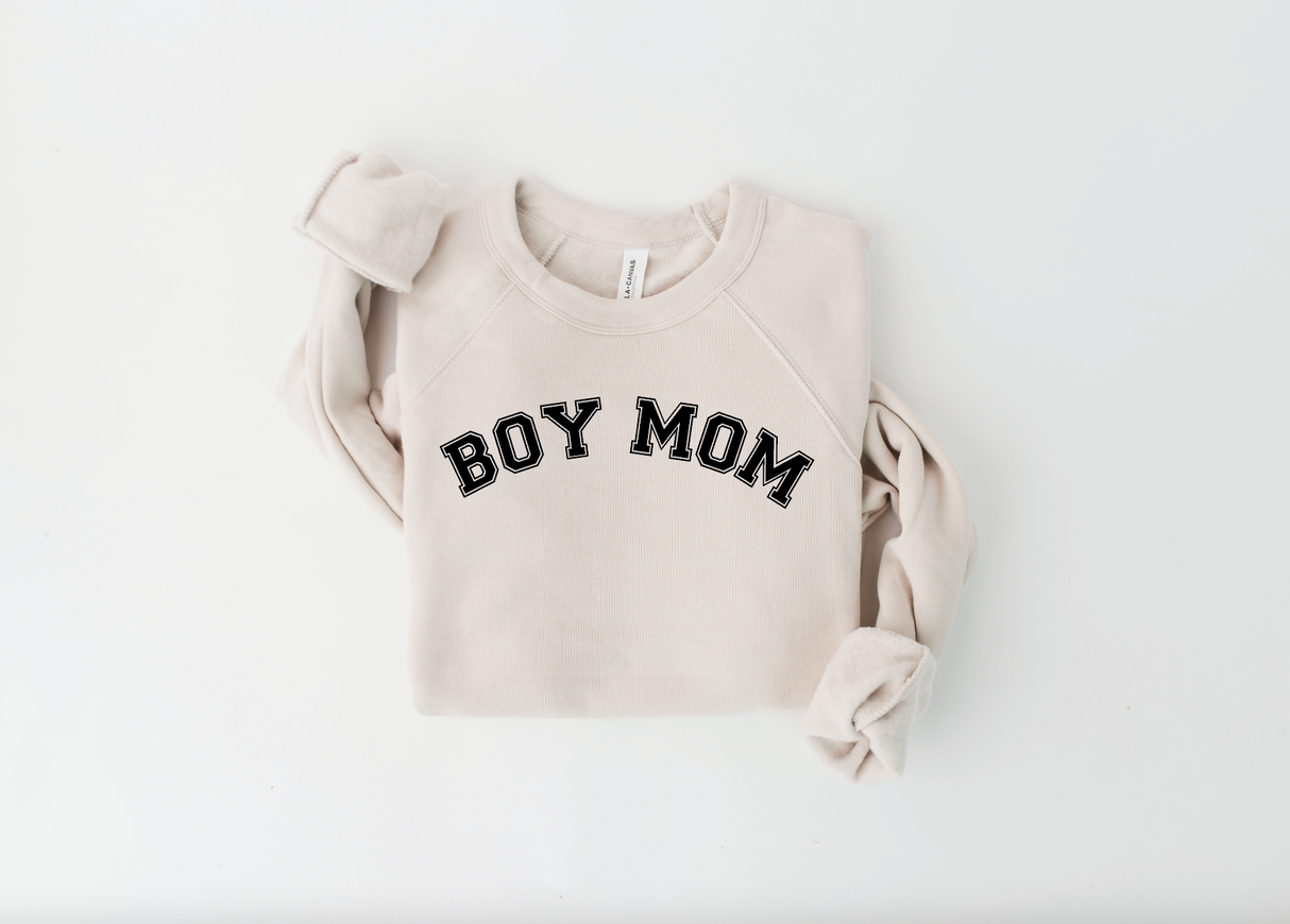 Boy Mom Varsity Sweatshirt