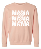 Mama Stacked Lightening Bolt Pullover  No