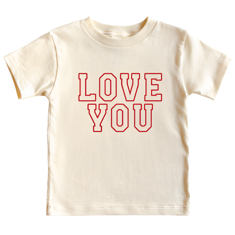 Love You Varsity Kids Tee