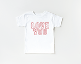 Love You Varsity Kids Tee