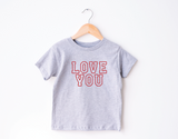 Love You Varsity Kids Tee