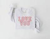 Love You Varsity Sweatshirt