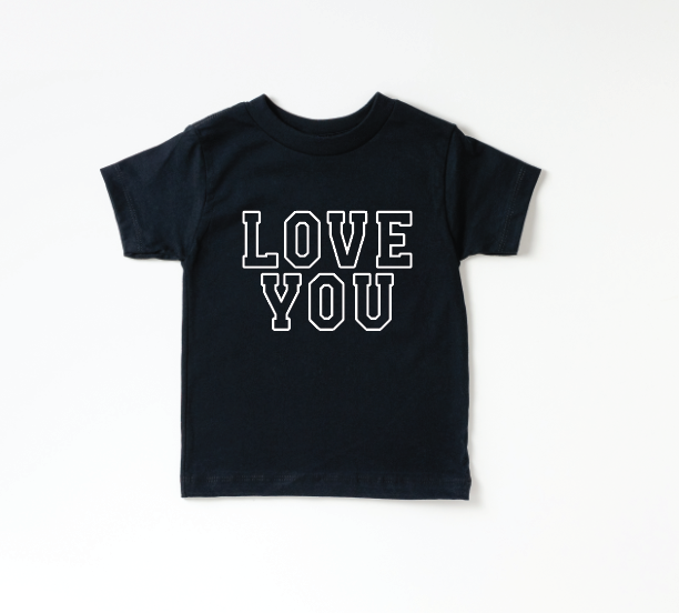 Love You Varsity Kids Tee