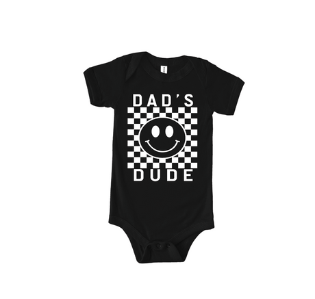 Dad's Dude Checkered Onesie