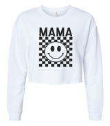 Mama Modest Crop Checkered Sweatshirt