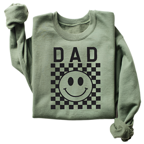 Dad Checkered Sweatshirt