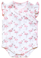 Pink Flamingo Onesie with Bows