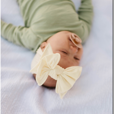 Baby Bloom Bows: Ivory - HoneyBug 