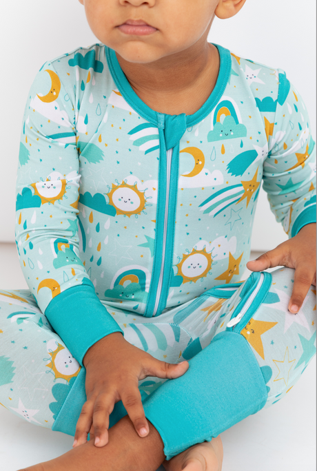 Convertible Zip Romper - Astro - HoneyBug 