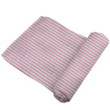 Candy Stripe Bamboo Muslin Swaddle